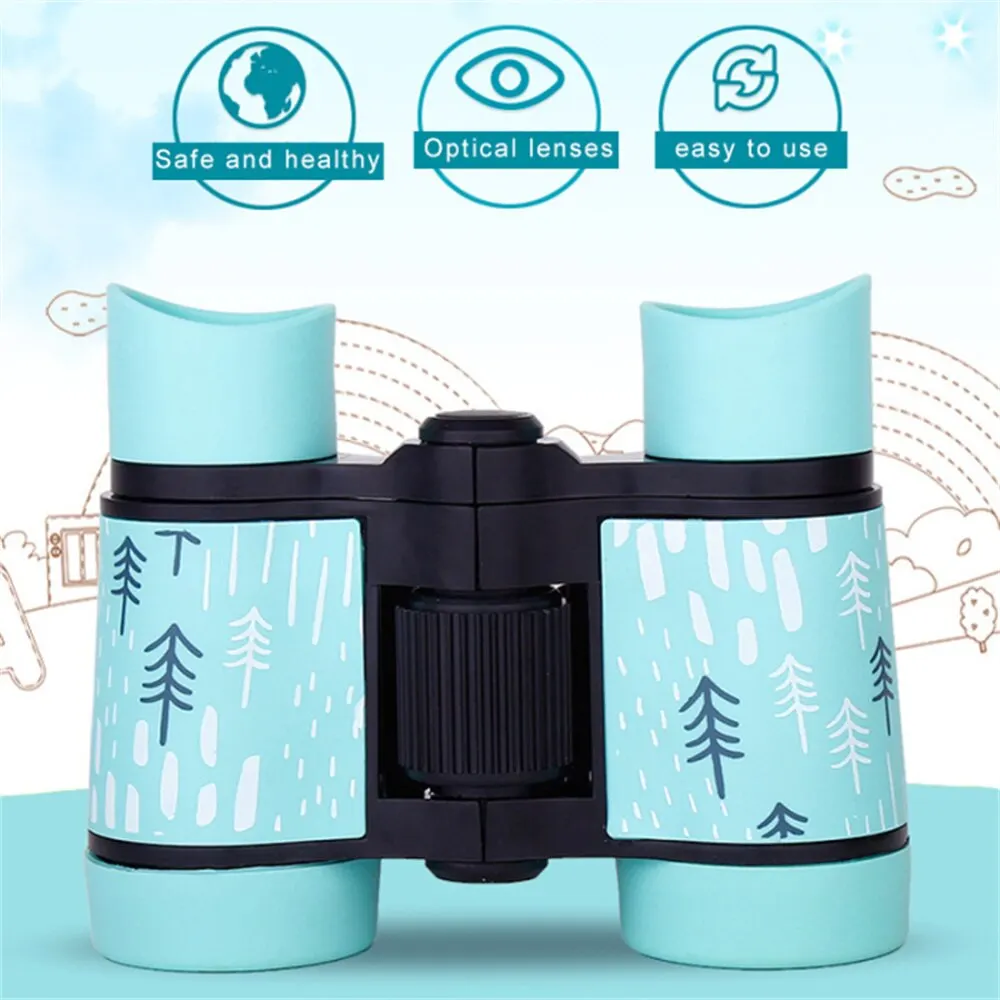 4X30Mm Kids Binocular Telescopes Children Educational Folding Telescope Outdoor Bird Watching Optics Telescope Children Gift