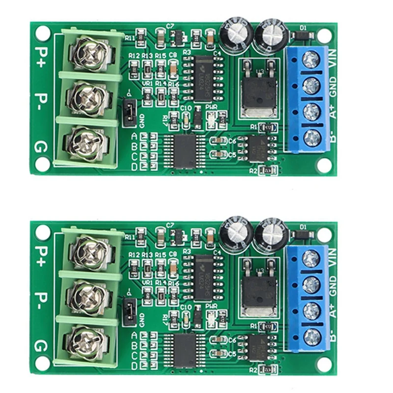 2X PT100 platino resistenza termica RTD sensore di temperatura trasmettitore modulo RS485 modulo RTU