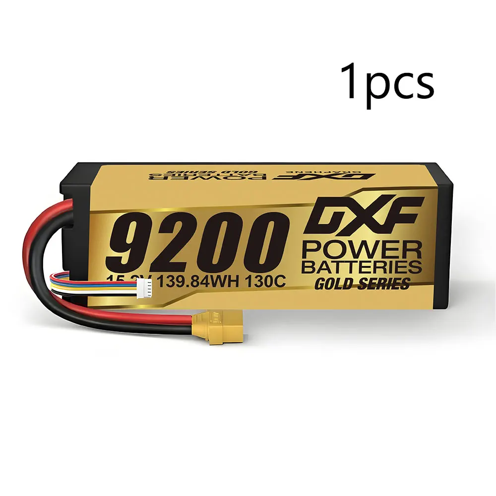 DXF 4S Lipo Batterij Grafeen 14.8V 15.2V 6500mAh 8000mAh 8400mAh 9200mAh 5mm 100C 120C 130C 140C voor 1/8 Buggy Truggy Auto Racing
