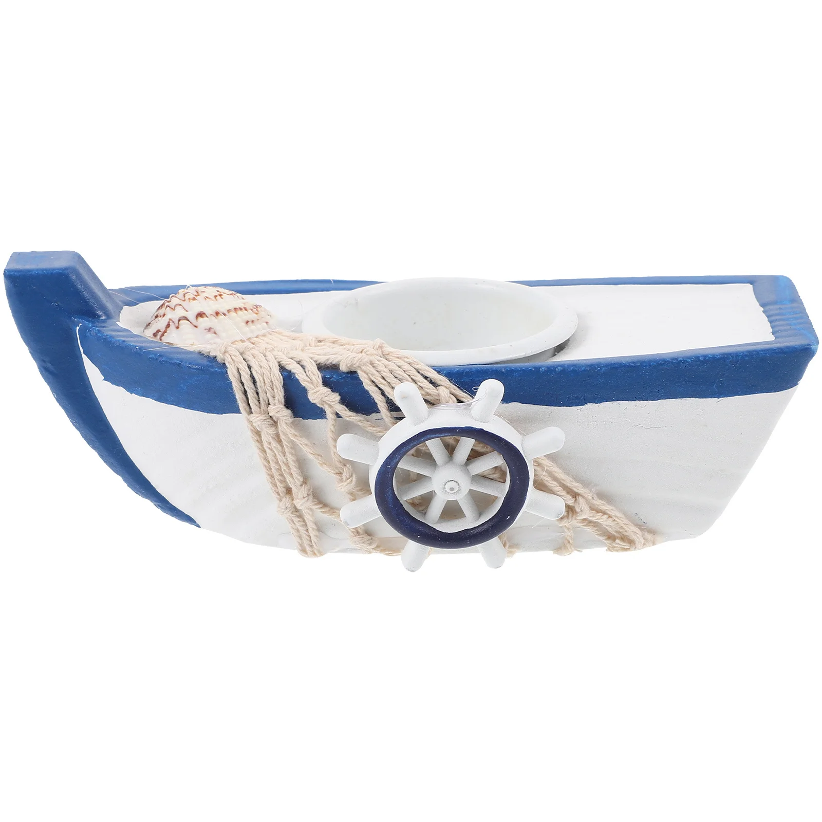 

Boat Holder Nautical Style Resin Sailboat Holder for Desktop Table Centerpiece Decorative Ornament