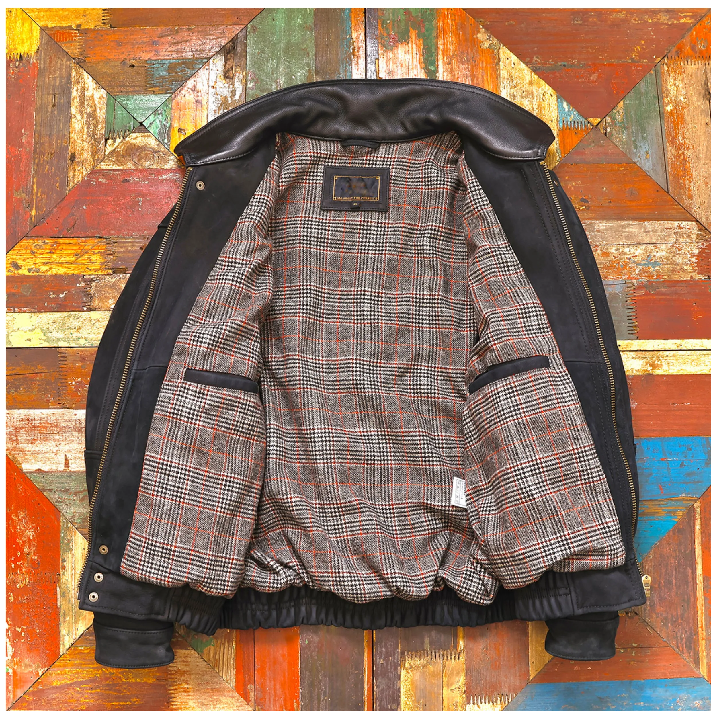 أسود الشتاء سترة جلدية الرجال ريترو خمر نمط حجم كبير 5XL حقيقية البقر الطبيعي المدبوغ فضفاض بدوره إلى أسفل طوق معطف جلد