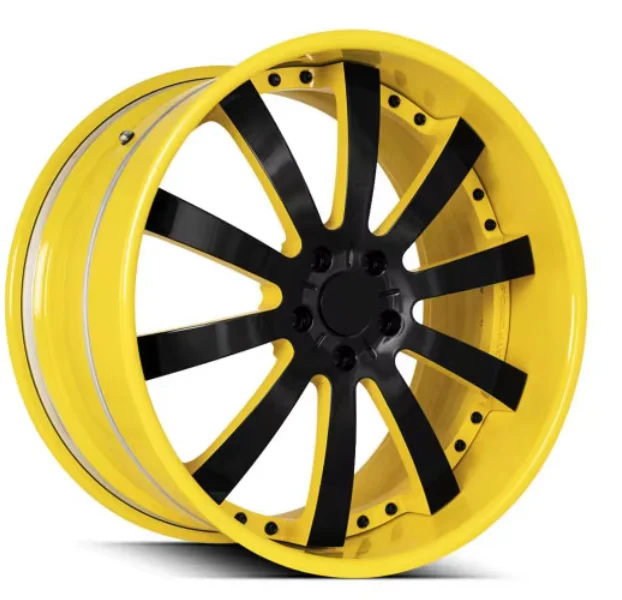 

HS-02027 Custom 2 Pieces Deep Dish Polish Forged Rims Alloy Wheel 18-24 Inch 5X112 5X108 5X114.3 5X120 Hubs for E300 S600 S350