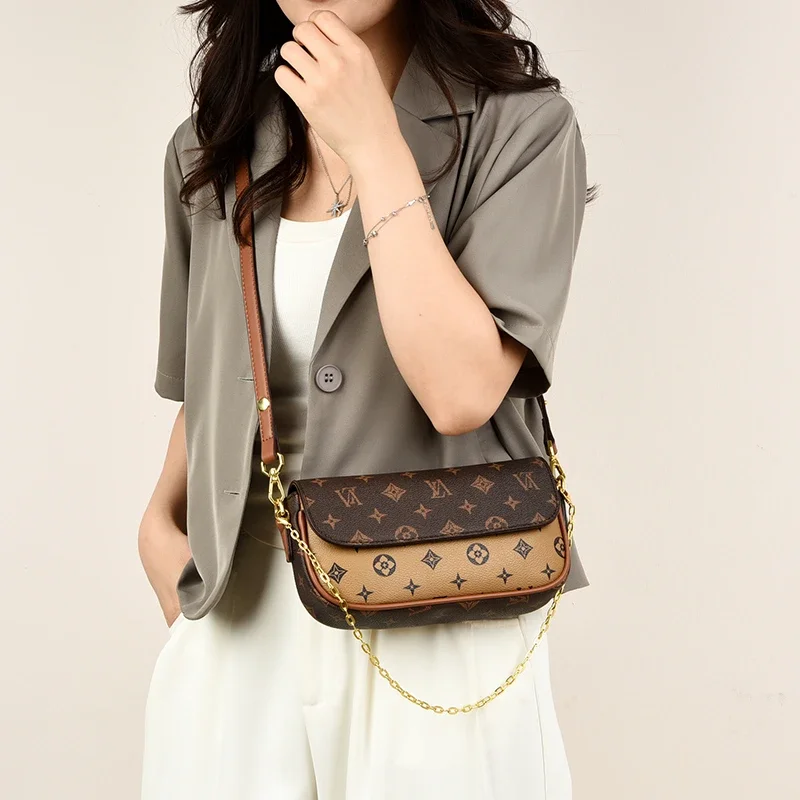 

Luxury style chain crossbody bag, classic women's shoulder bag, comfortable and casual small square bag