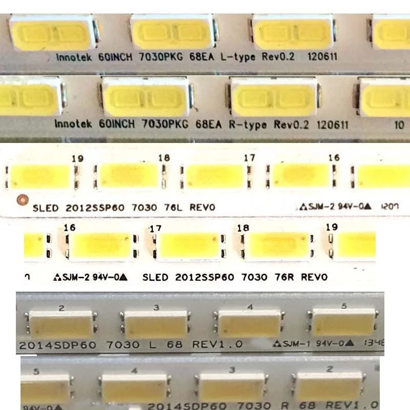 LED Backlight Strips For SONY KDL-60R550A KDL-60R555A SHARP LC-60C6400U LC-60LE651RU LC-60LE640U LC-60LE751RU Bar Y600LB008L-001