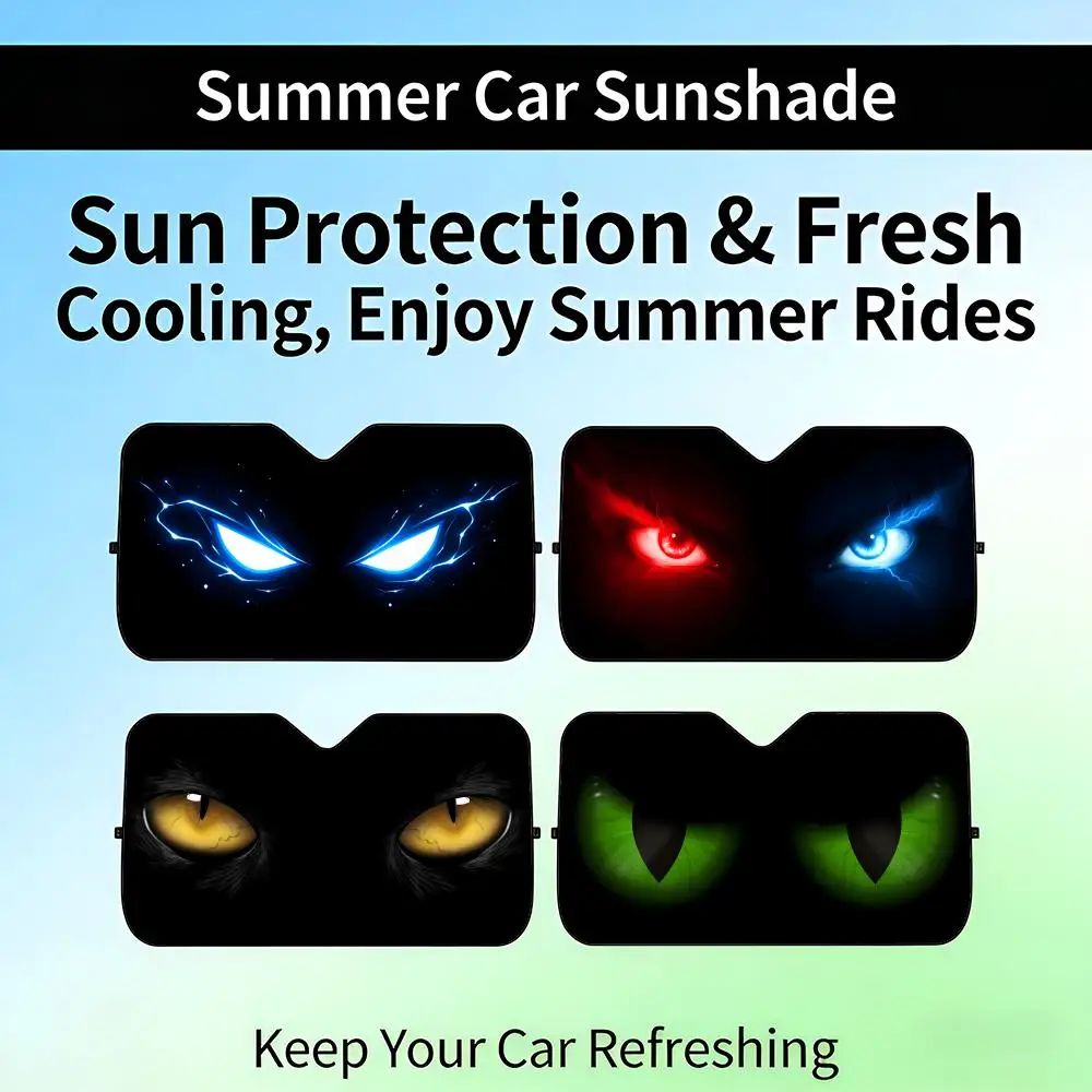 

DDark EEyes Sun Visor Retractable Car Windshield Sun Shade UV