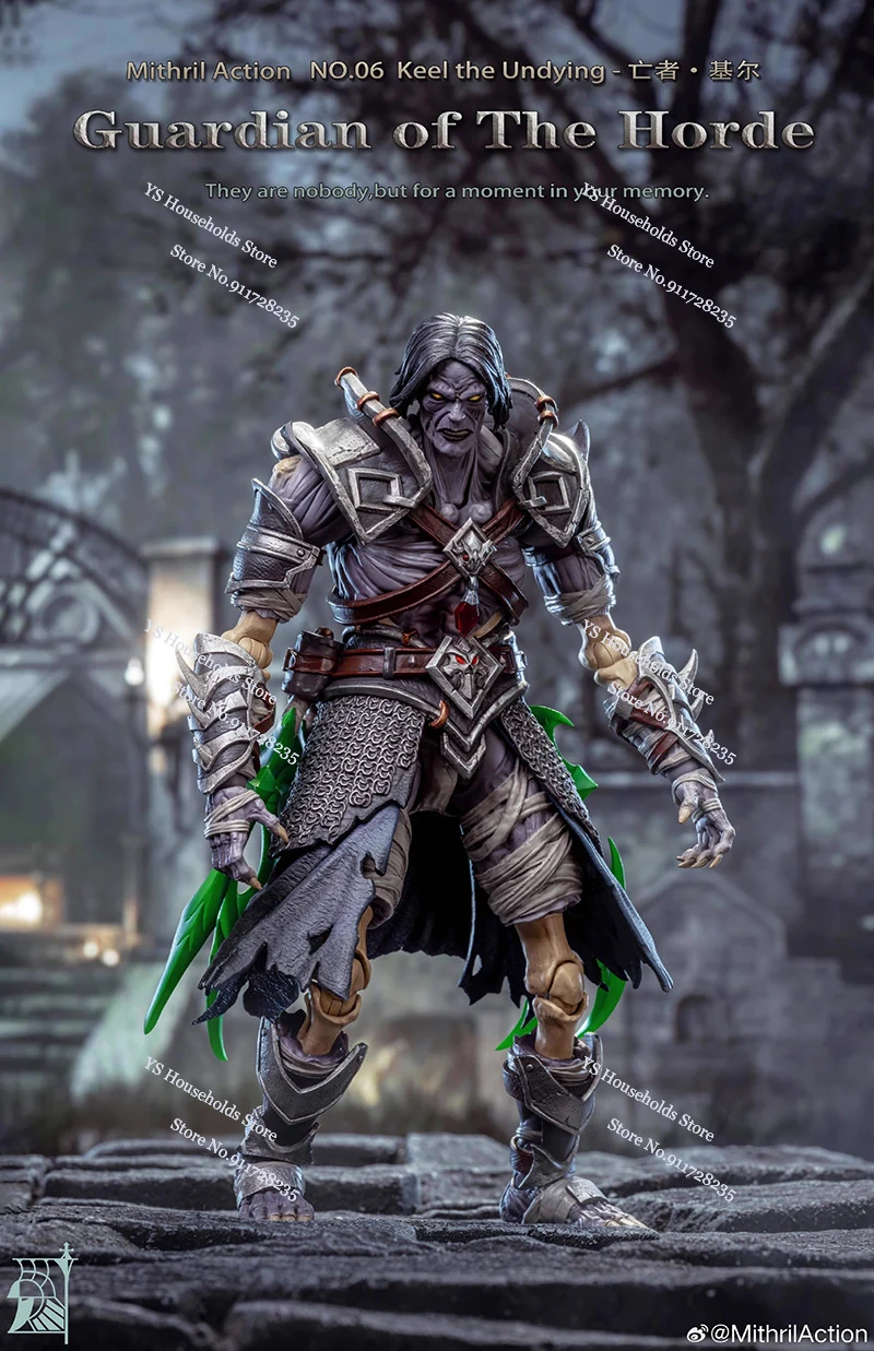 1/10 Guardian of The Horde The Undying Kiel Actionfigur 7 Zoll Mithril Action Nr. 06 Grey Knight Soldier Modellsammlung