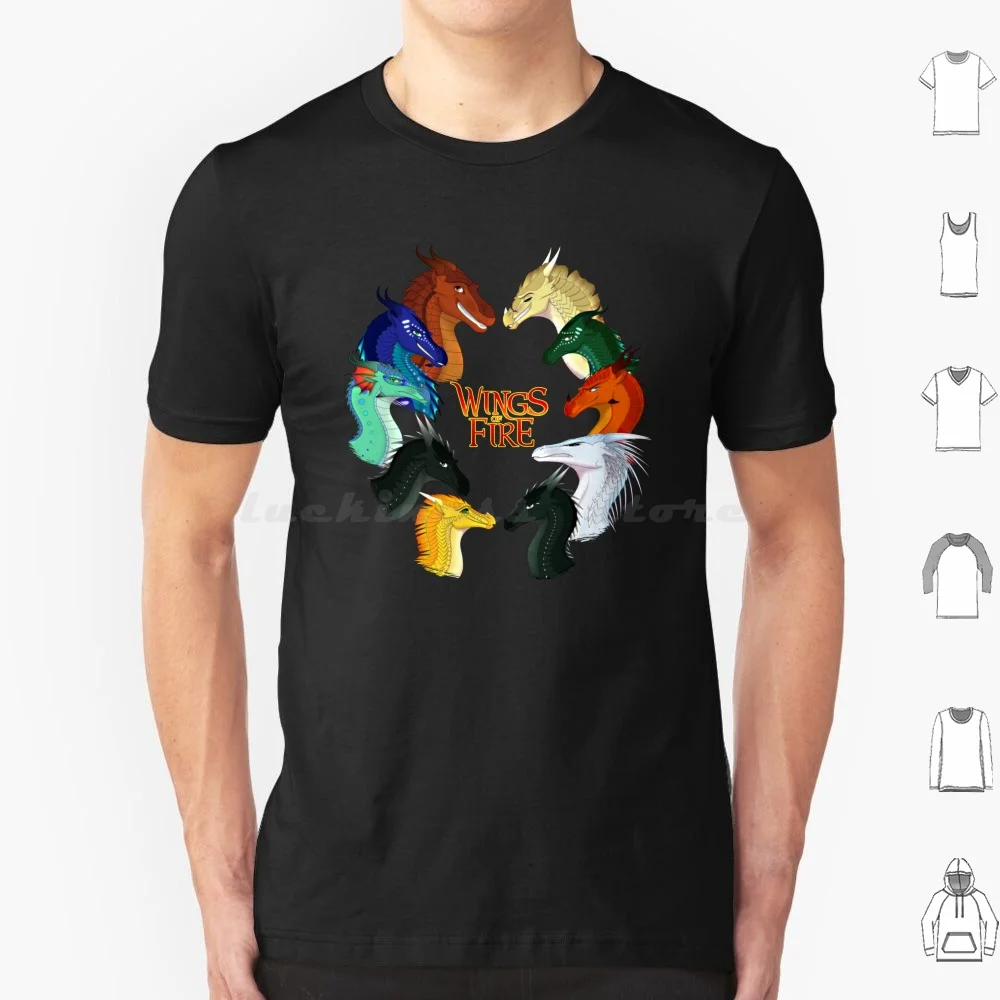 Camiseta de Fire talla grande 100% algodón de Fire Dragon Kingdoms especies escolares Tribos de Sutherland Tui Wof