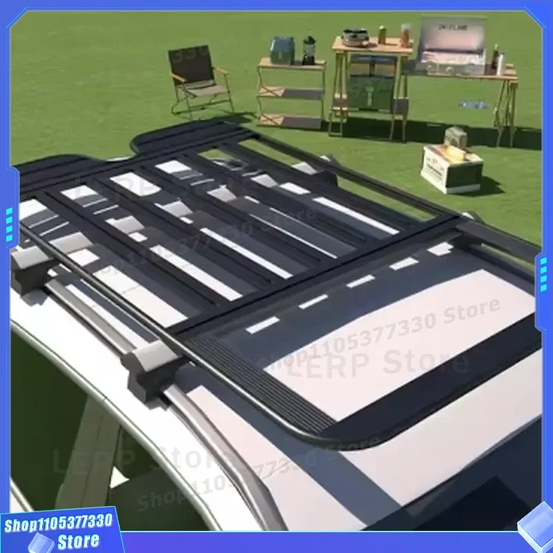 Universal Light Aluminum Alloy Car Roof Rack Frame for Luggage Carrier Top Mount Crossbar Bar System Auto Accessories Parts