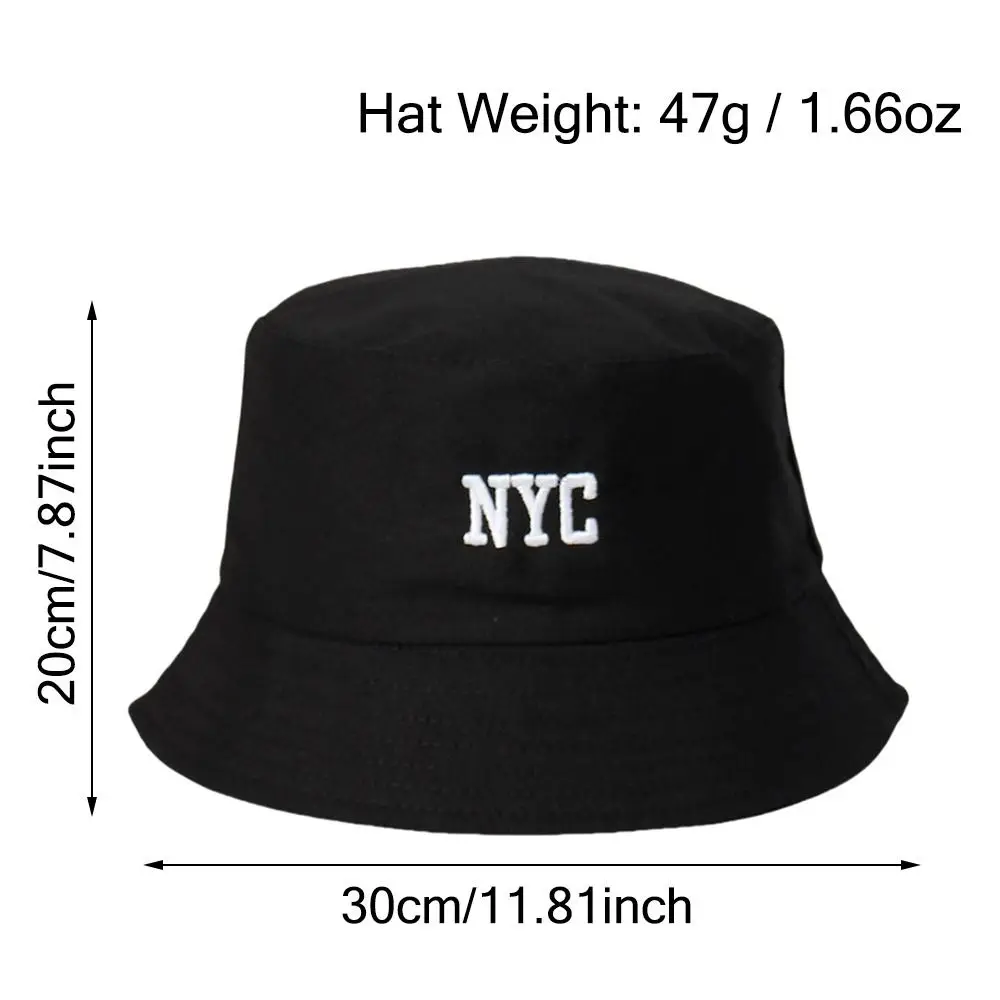 قبعة دلو قطنية للأطفال بحروف مطرزة ، حافة واسعة ، لعب في الهواء الطلق ، حماية من الشمس ، أولاد وبنات ، غير رسمية