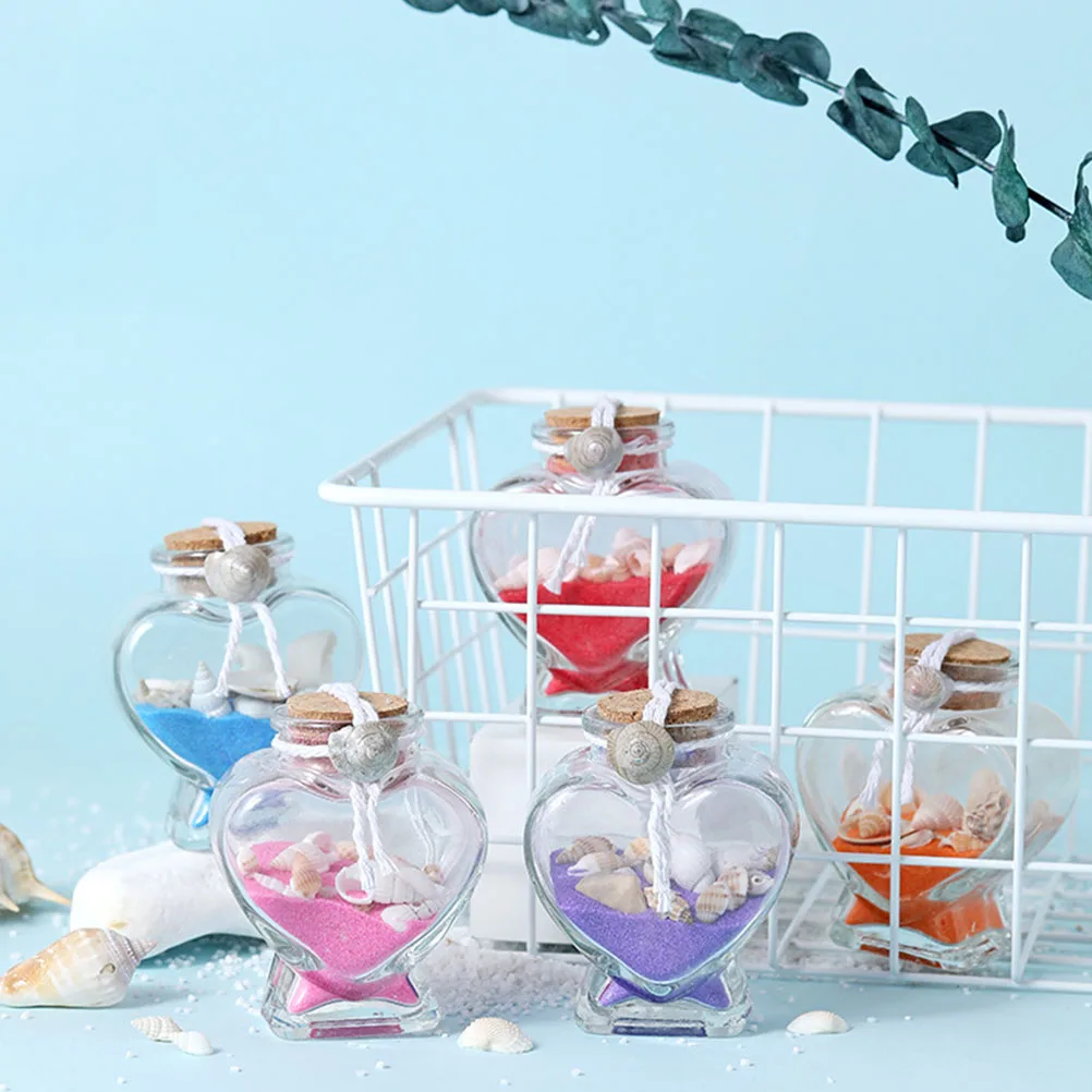 

4 Pcs Wishing Bottle Perfume Transparent Drift Bottles Adornment Glass DIY Holder Travel Clear Decorative