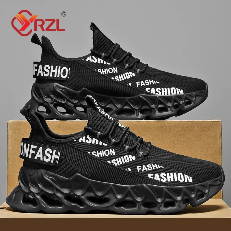 

YRZL мужские кроссовки удобные дышащие мужские кроссовки повседневные противоскользящие износостойкие мужские кроссовки для бега на открытом воздухе
