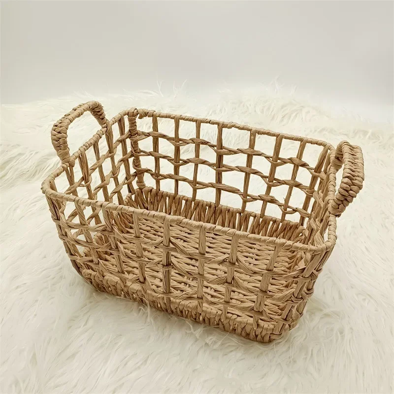 Newborn Photography Props Photo Studio Photography Woven Basket Baby One Month Hundred Days Retro Frame Auxiliary Props Hollow
