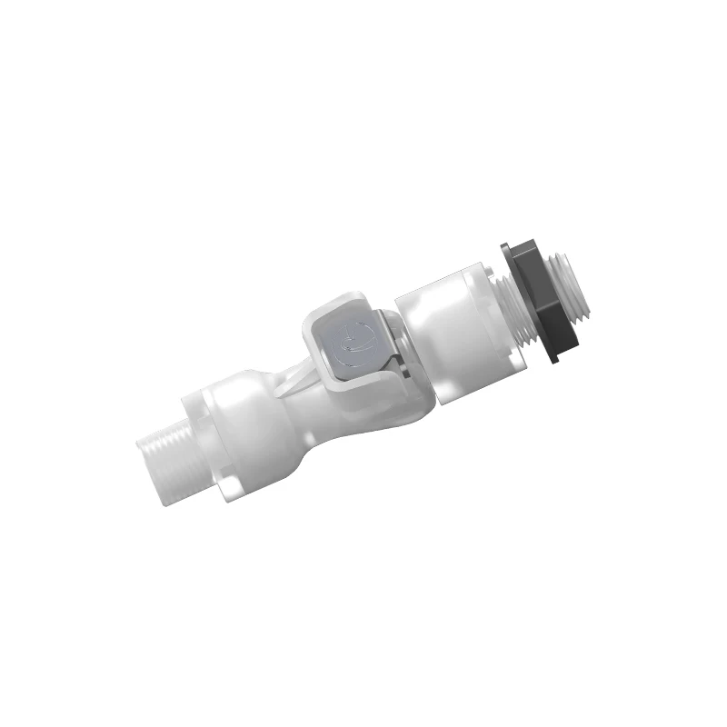 1/4-28 Hard Tube Quick Plug Male End Plastic Water Pipe Fittings Quick Couplings Bulkhead Check Valve Flow Pipe Disconnect