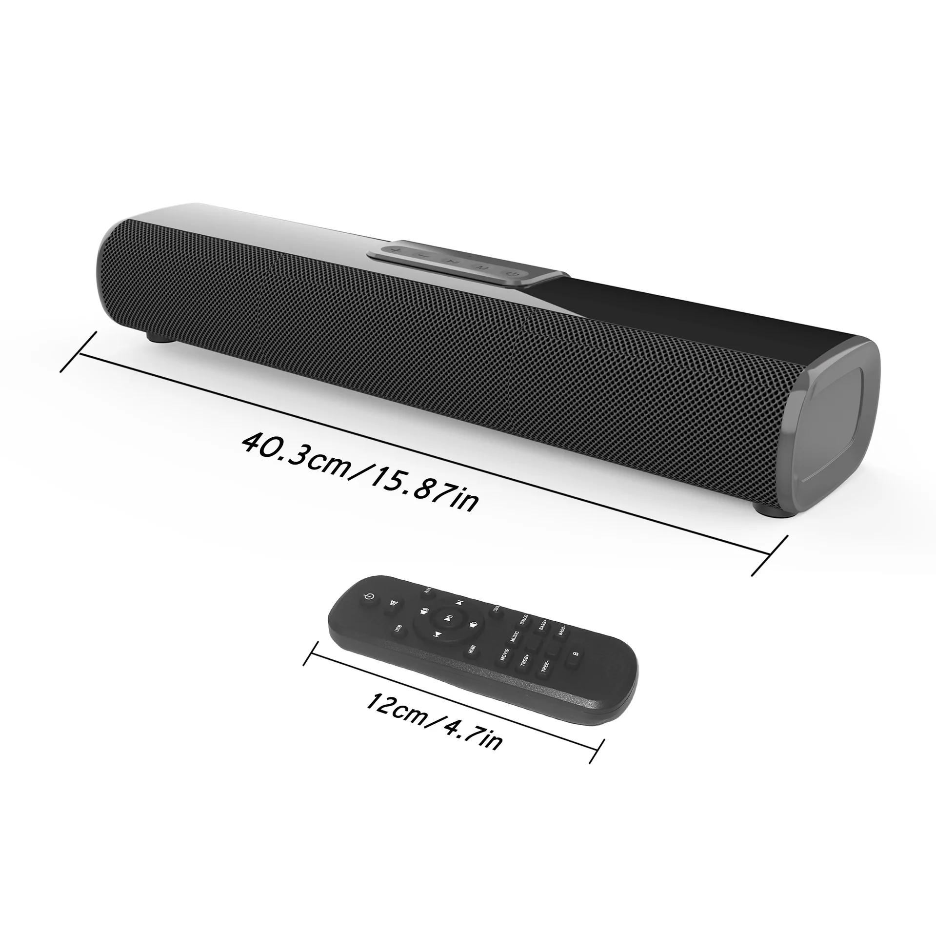 TV Projector HDMI-Compatible Coaxial Wireless Bluetooth Remote Control Sound Blaster Speaker 50W High-power Output U-disk Audio