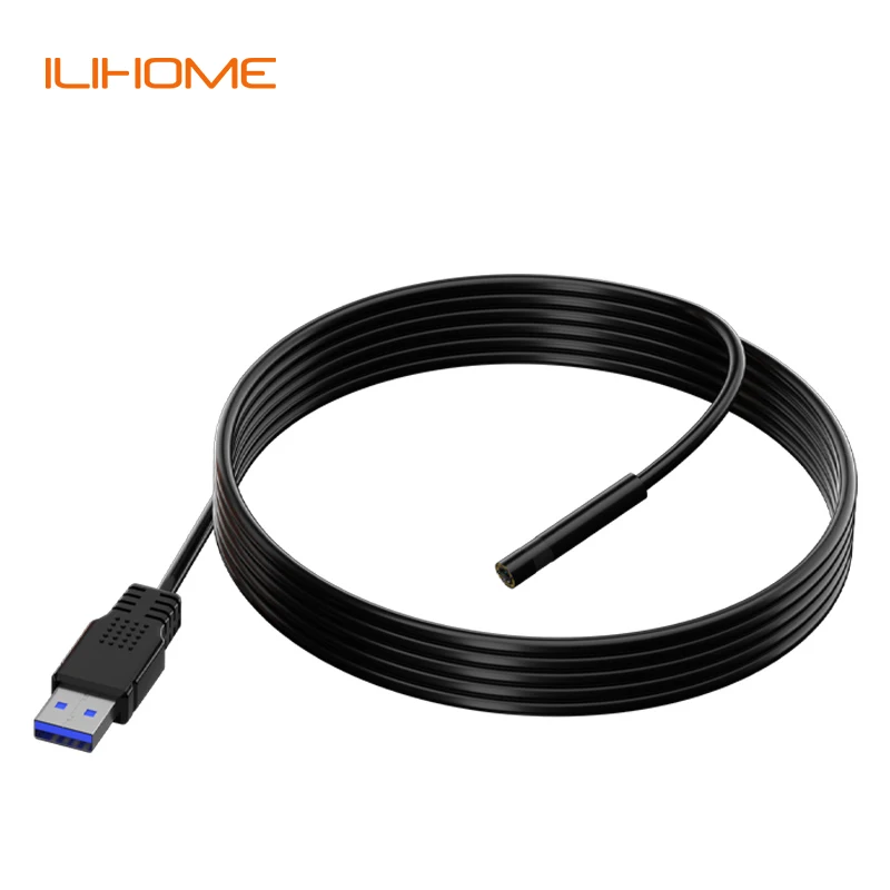 Endoscope Camera Cable Only HD1080P Single Dual Triple Lens Pipe Inspection USB Borescope Waterproof  Without Screen for T19 T20