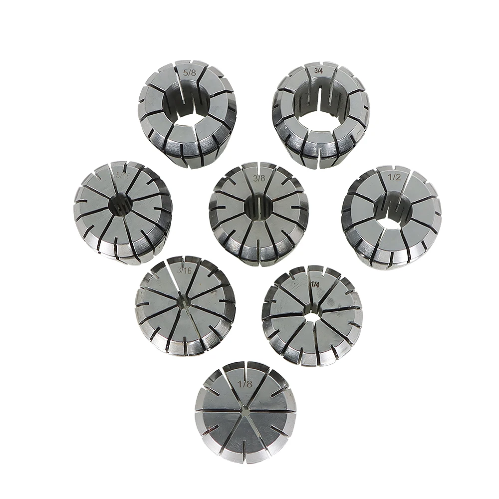ER32 Spring Collet 1/8"-3/4" For CNC Milling Lathe Tool Engraving Machine 8 Pack