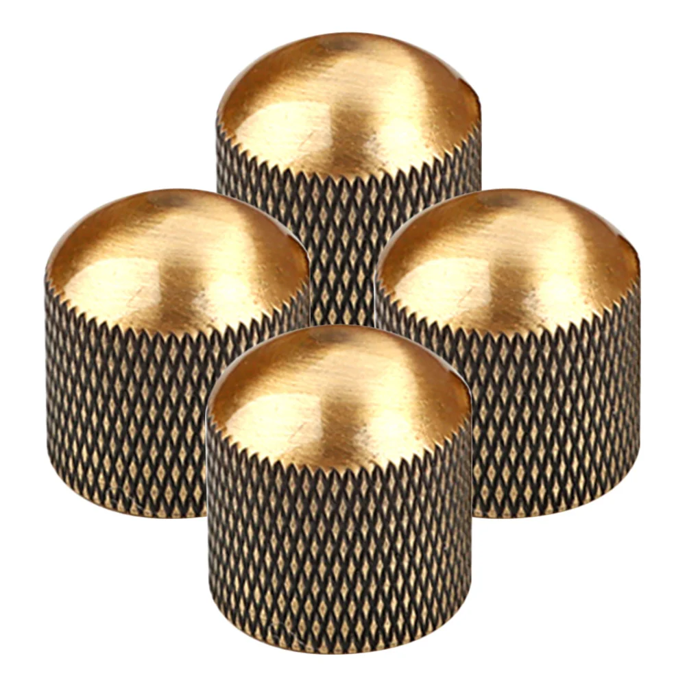 

4Pcs Metal Guitar Volume Control Knobs Replacement Tone Rotary Potentiometer Caps for Electric Guitar Bass Accessories