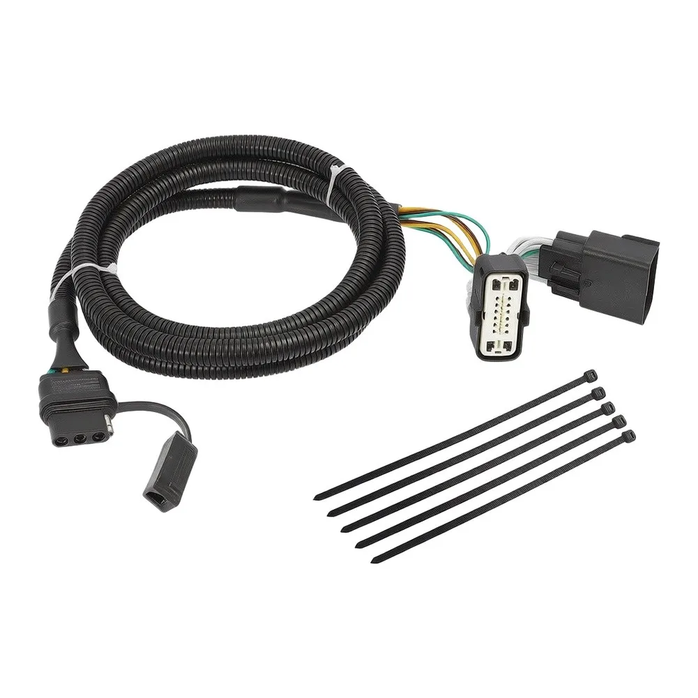 Trailer Wiring Harness 56172 for Ford Explorer 2011-2019 and Utility 2013-2018 4-Pin Tow Vehicle Electrical Harness