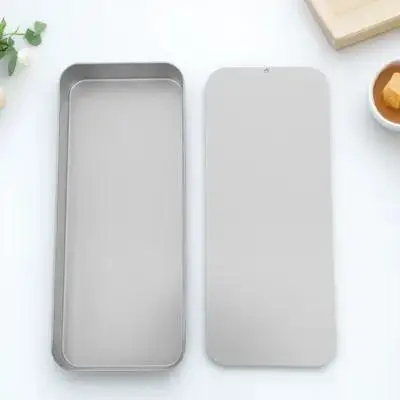 

Slide Top Tin Box Rectangular Storage Container Organizer Empty Metal Box For Lip Balm Jewelry Makeup Vintage Craft