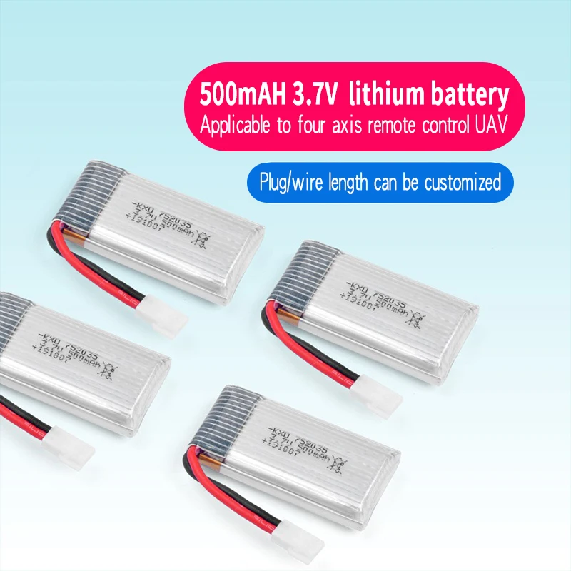 3,7 V 160 mAh 250 mAh 300 mAh 500 mAh RC Palne wiederaufladbare Lipo-Batterie für Fernbedienung FX620 FX820 F22 SU57 Mige530 Flugzeuge