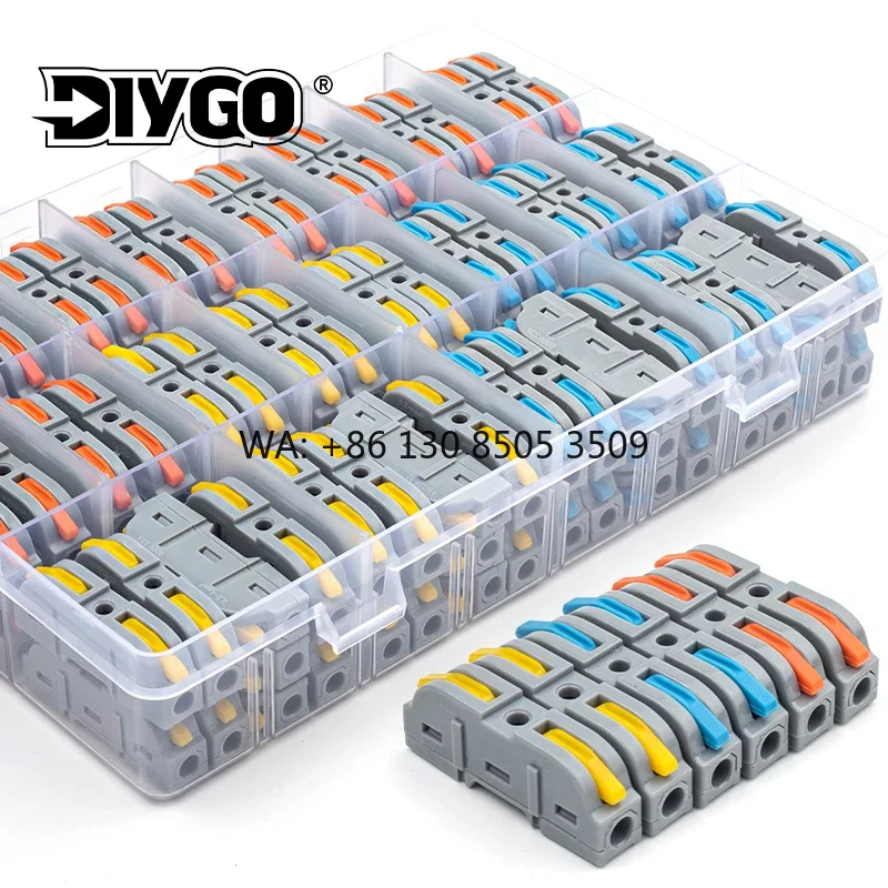 

Fast Splicing Multiplex Push-in Electrical Set Lever Wire Connectors Universal Compact Wiring Terminal Block for Junction Box