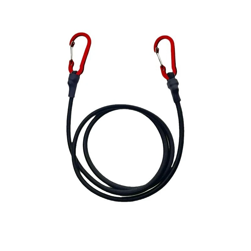 Elastisches Bungee-Seil mit Karabinerhaken für Kajak, Radfahren, Gepäck, Verpackungsseile, Camping, Outdoor-Zubehör