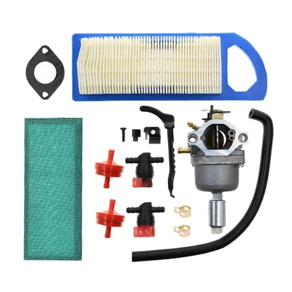 Carburetor with Aluminum Alloy Body Plastic Components Silver Black Finish Size 19x15x8cm for Intek 13.5 to 21 Engines