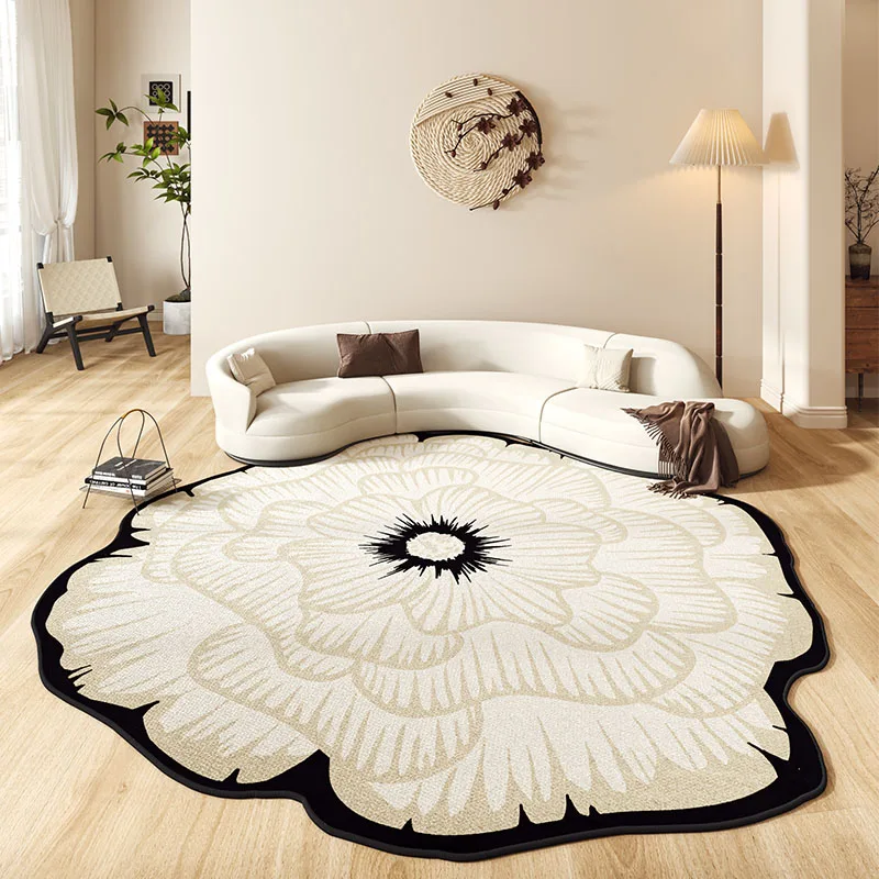 French Style Bedroom Decor Alien Carpet Light Luxury Carpets for Living Room Large Area Cloakroom Rug Home Non-slip Floor Mat