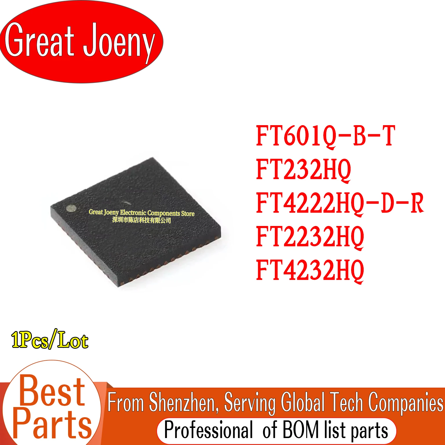 

FT601Q-B-T FT232HQ FT4222HQ-D-R FT2232HQ FT4232HQ IC Chipset