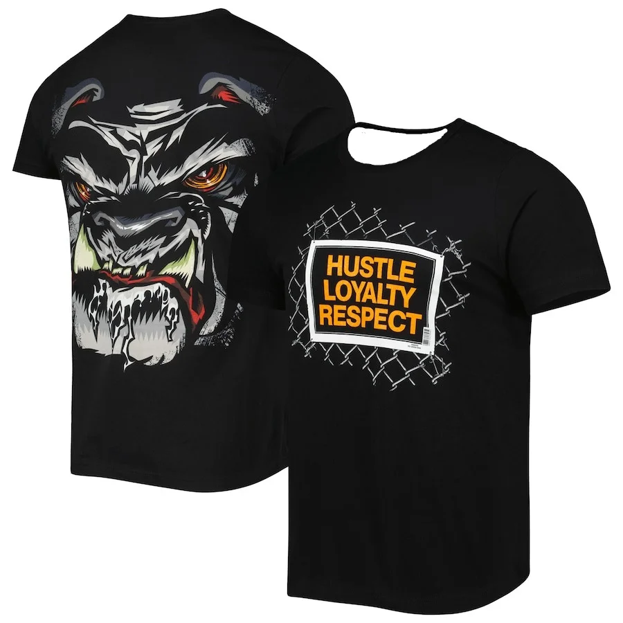 

Мужская летняя одежда WWE Black John Cena Beware of Dog Ретро футболка Быстросохнущая впитывающая пот футболка Топ Мото