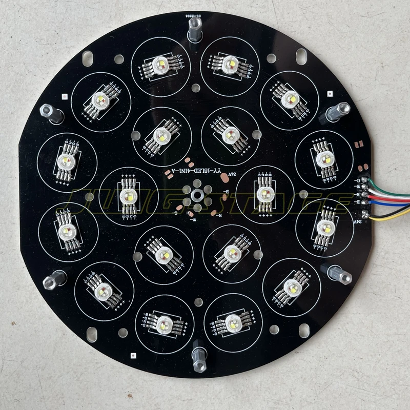 

194mm diameter indoor 8-watt 18-piece four-in-one rgbw 4in1 par light board led panel