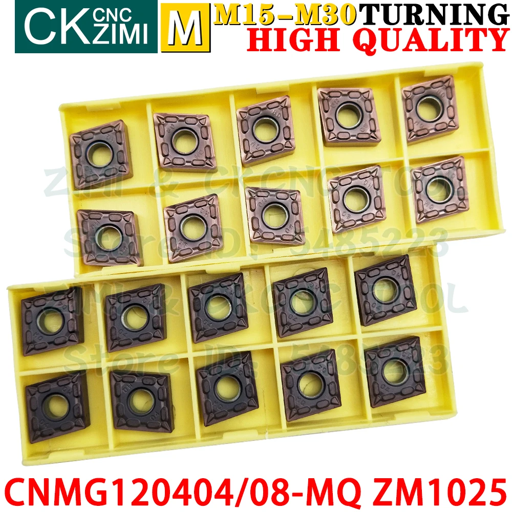 CNMG120404-MQ ZM1025 CNMG120408-MQ ZM1025 Płytki węglikowe Zewnętrzne płytki do toczenia wewnętrznego Narzędzia Narzędzia do cięcia metalu CNC CNMG1204 CNMG 1204 CNMG431 CNMG432 Narzędzia stolarskie