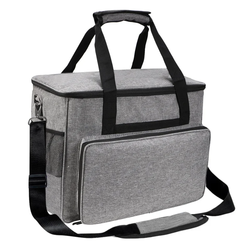 Large Capacity Sewing Machine Storage Bag Messenger   Handheld Dual-Use Travel Pouch Printed Sewing Organizer
