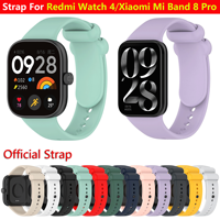 Silicone Strap For Redmi watch 4 Smart Watch Replacement Wristband Sport Bracelet WatchBand For Xiaomi Mi Band 8 Pro Accessories