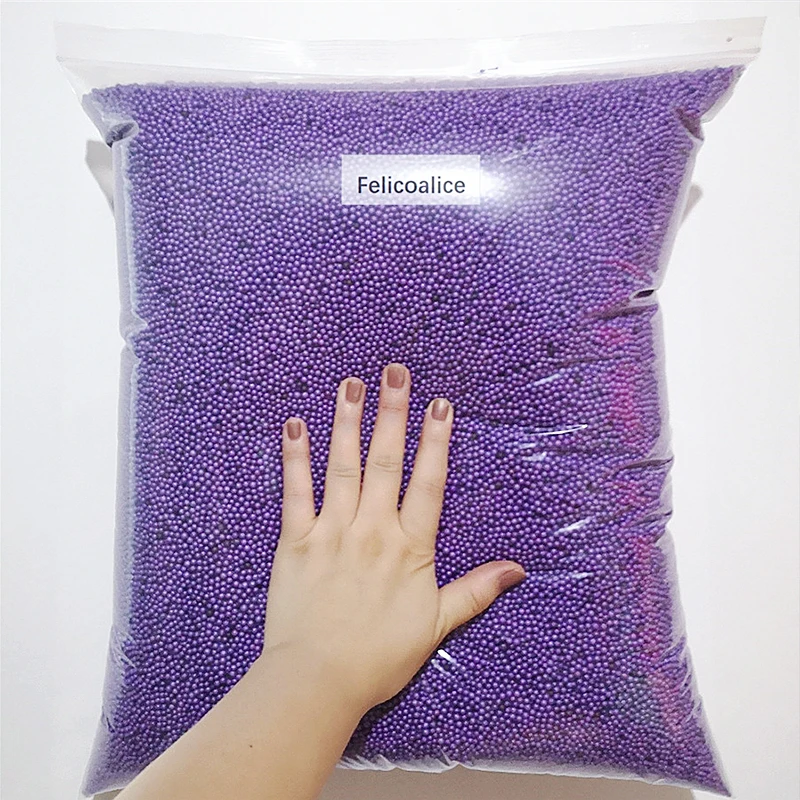 250 gr/beutel 2-4mm Schaumpartikel Mini Farbige Flasche Dekoration Kissen Sofa Füllstoff DIY Dekoration – Detail 1