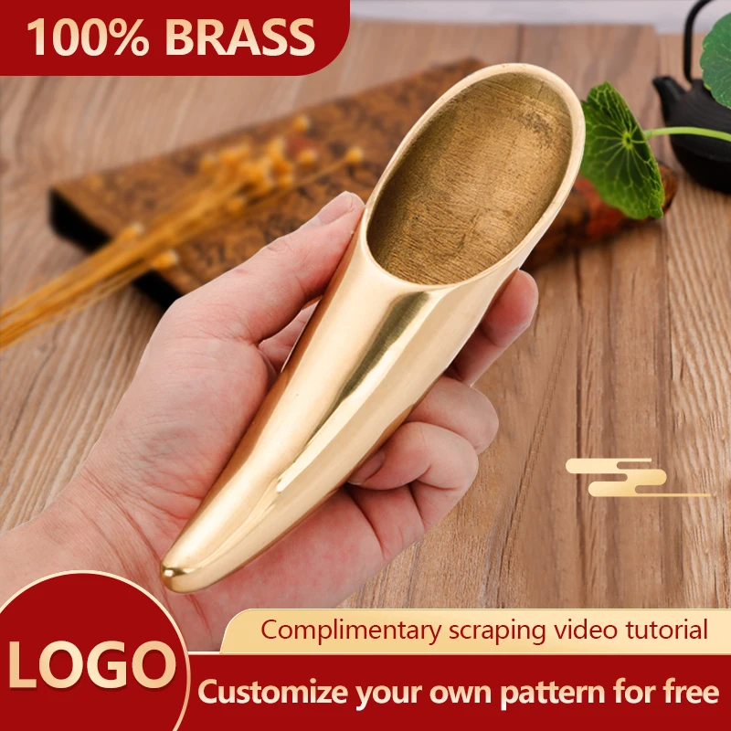 foot massage brass scraping knife Pure copper guasha plate back shoulder neck body guasha massage tool whole body