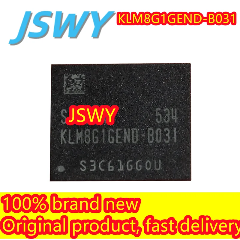 

(3/50 pieces) KLM8G1GEND-B031 153BGA 8G EMMC memory chip IC in stock and fast delivery