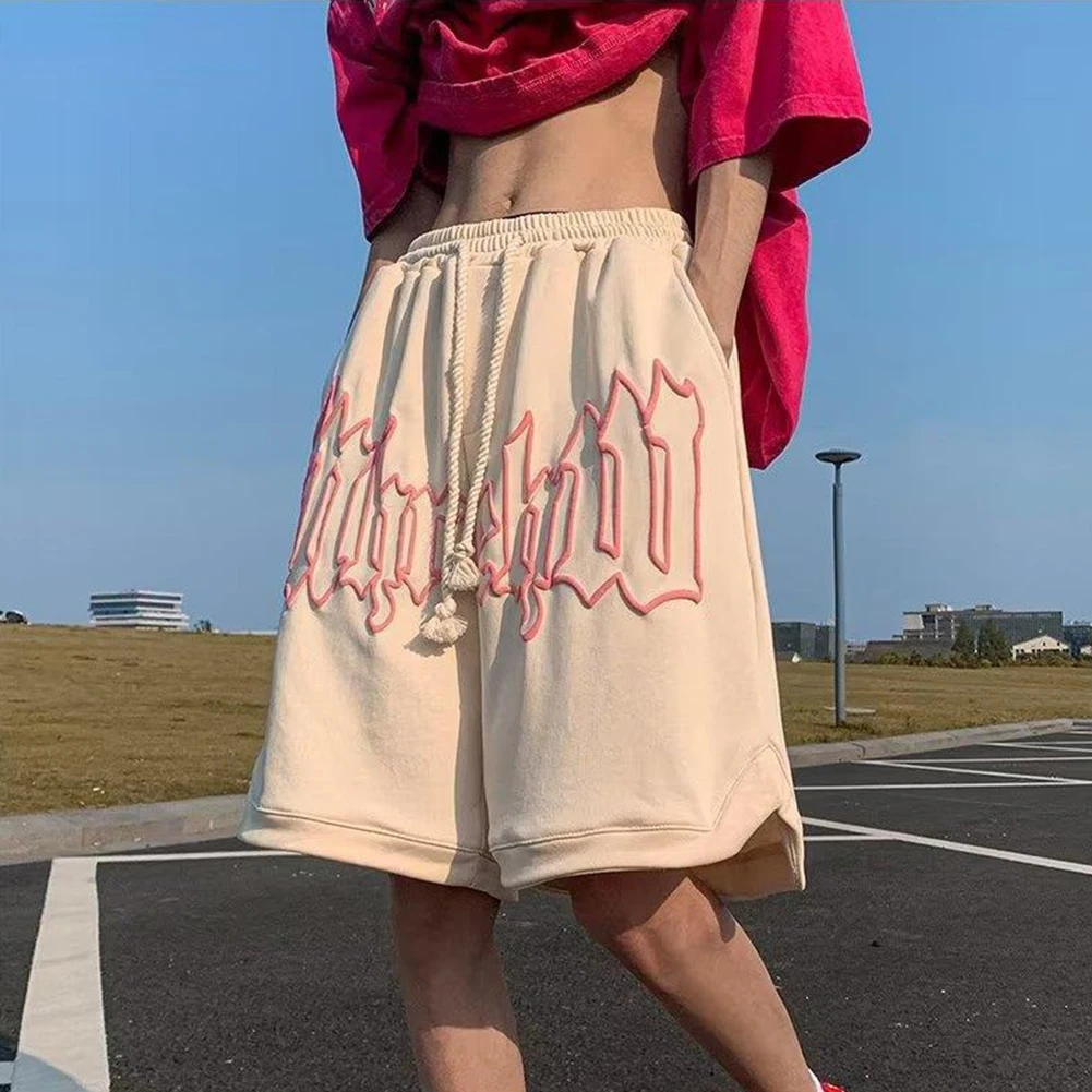 Pantaloncini da uomo per le vacanze quotidiane Pantaloni corti da palestra Palestra Pantaloni corti da basket Pantaloni sportivi larghi da vacanza Non elasticizzati Regolari