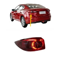 1 Piece LED Tail Light for Mazda3 Saloon Only 2013-2019 Without Bulb Rear Lamp for Axela Parking Turning Inner or Out