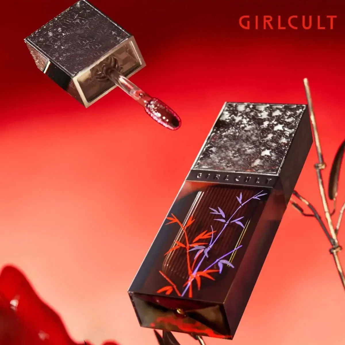 ملمع شفاه عالي اللمعان من Girlcult Unreal، ملمع شفاه عالي يشبه المرآة، ملمع شفاه خفيف الوزن، حفلة، تألق ثلاثي الأبعاد، تأثير ملمع الشفاه