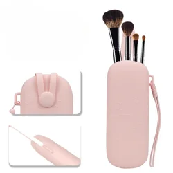 Travel Makeup Brush Holder Storage Bag Silicon Cosmetics Brush Pouch Cosmetic Organizer Make Up Brush Case Makeup Accessaries