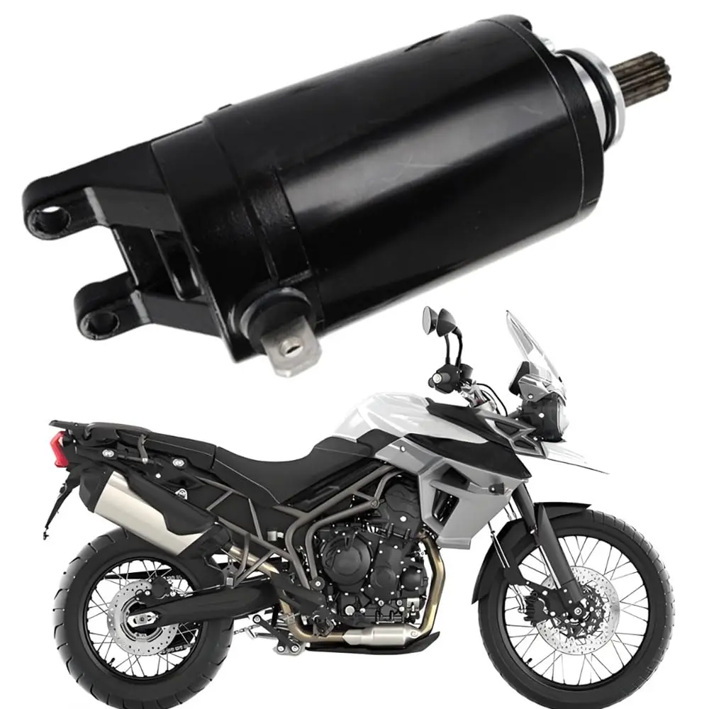 10 Tooth Black Auto Starter Motor Compatible with Triumph Tiger 800 2011-2017 T1311112 T1314455 T1310060