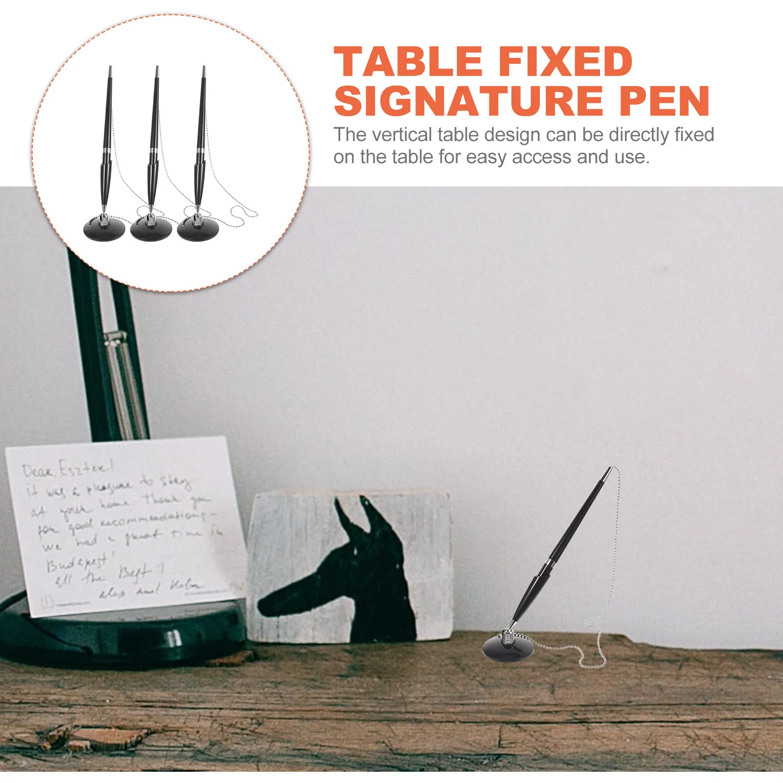 

Набор из 3-х настольных ручек для подписи, многофункциональные шариковые ручки, вертикальные настольные ручки для письма, аксессуары для офиса, отеля, банка, бизнеса