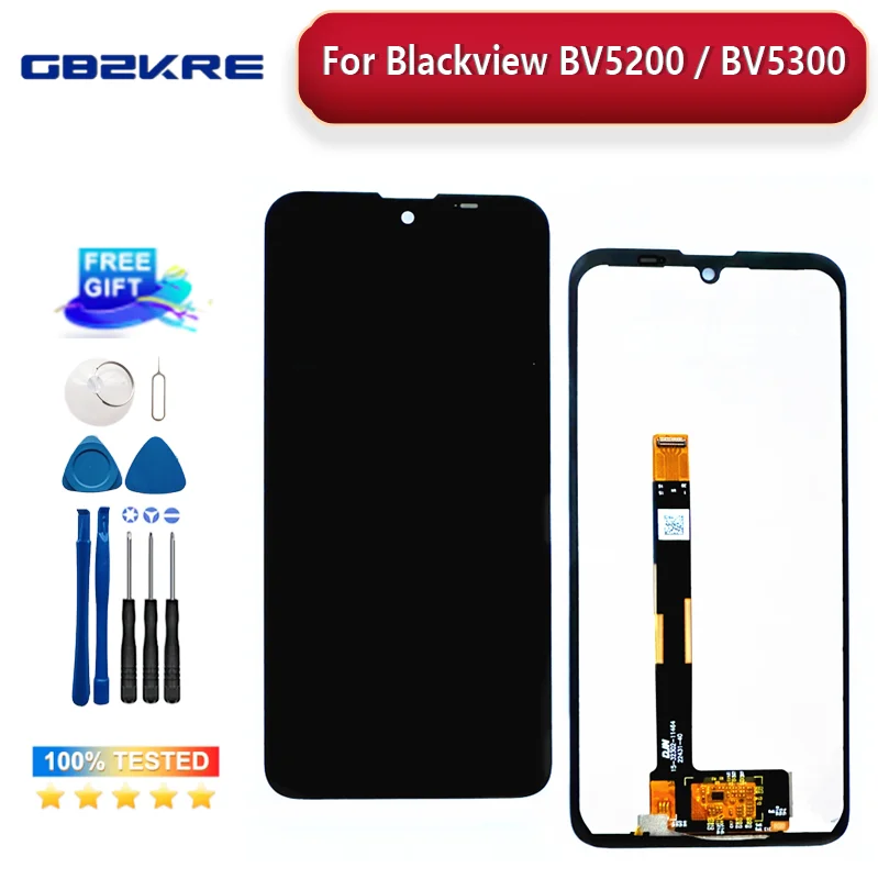 6.1 "oryginał dla BLACKVIEW BV5300 BV5200 wyświetlacz LCD + ekran dotykowy Digitizer dla Blackview BV5300 Pro BV5300 Plus naprawa ekranu