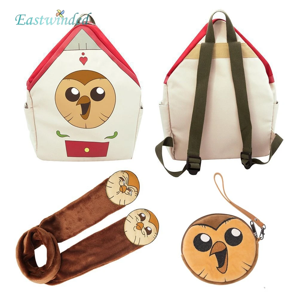 

Cartoon House Of Owl Role Play Props Hooty Cosplay School Bags Unisex Zipper Backpack Cute Coin Purse Warm Scarf Birthday Gifts