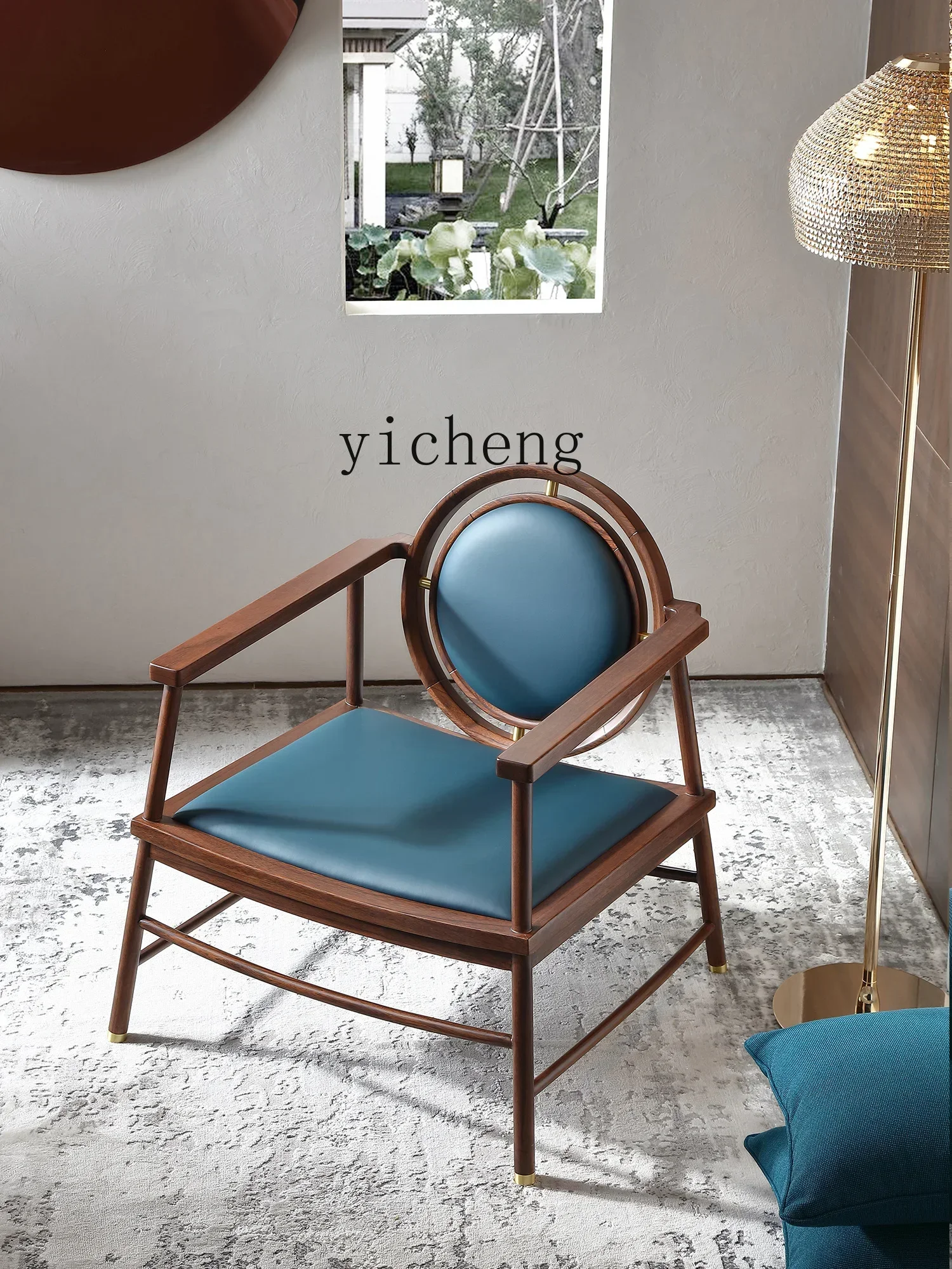 Modern New Chinese Ebony Master Chair Zen Single Leisure Negotiation Chairx28