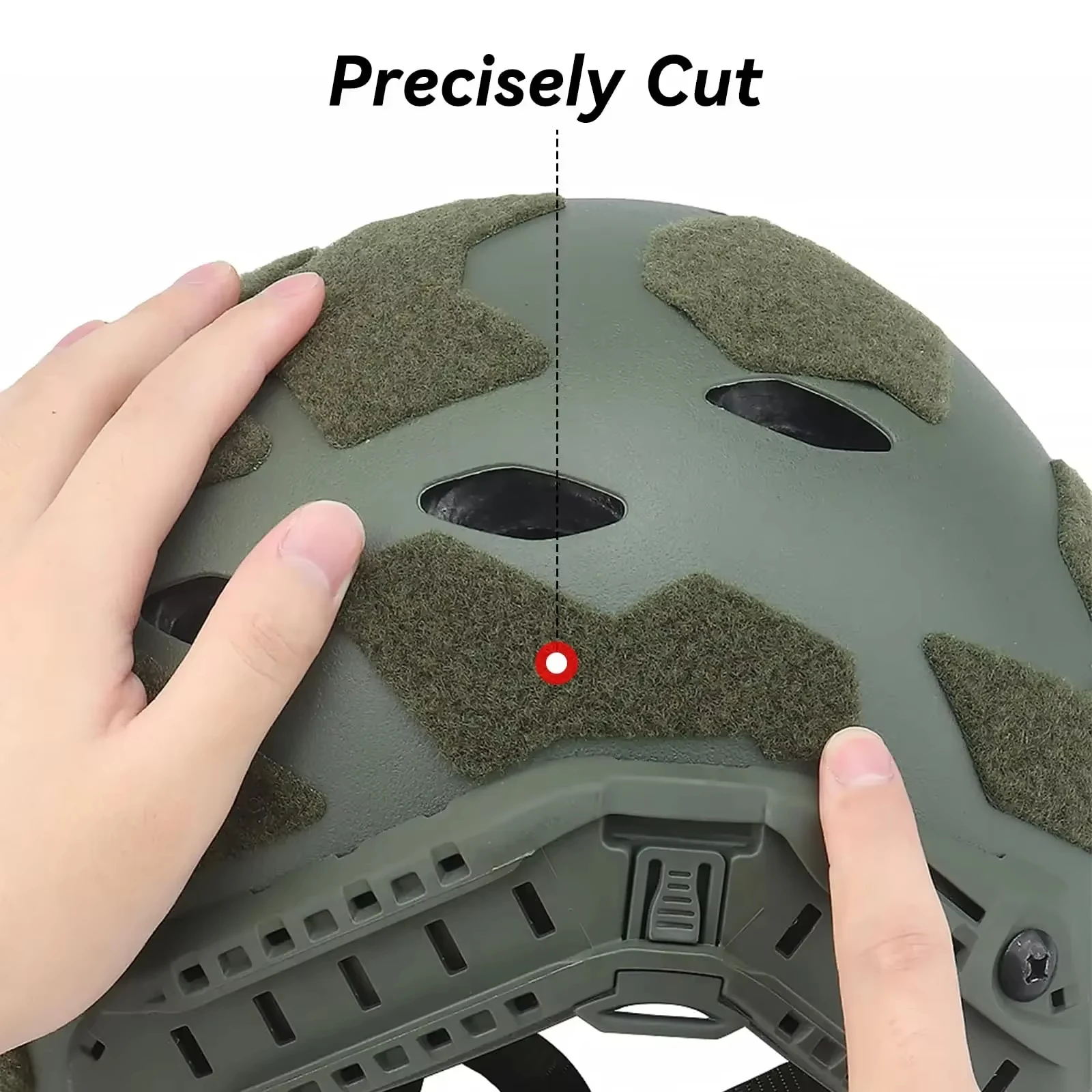 1/5/10/sets Tactical Helmet Magic Sticker Velcros FAST Airsoft Helmet Padding Stickers Universal Tape Helmet Accessories