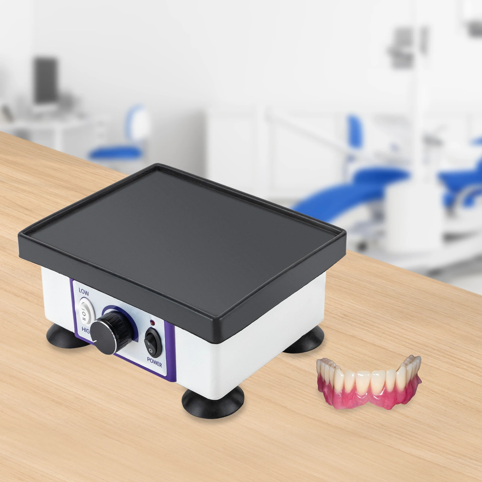 Lab Vibrator Square Quartet Vibrator Jg-203amodel Plaster Oscillator Gypsum Mixing Machine 110v/120w Lab Equipment Dental Clinic