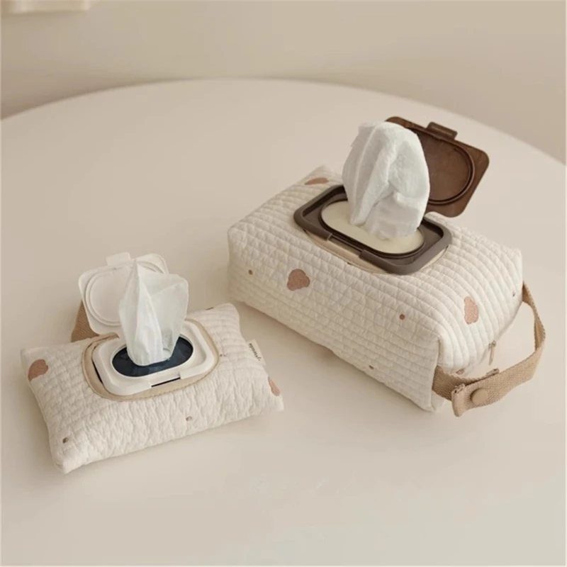 

Portable Wet Wipes Case Pram Bag Extraction Flip Tissue Boxes Baby Stroller Accessories Towel Cover Newborn Hanging Bag for Cart