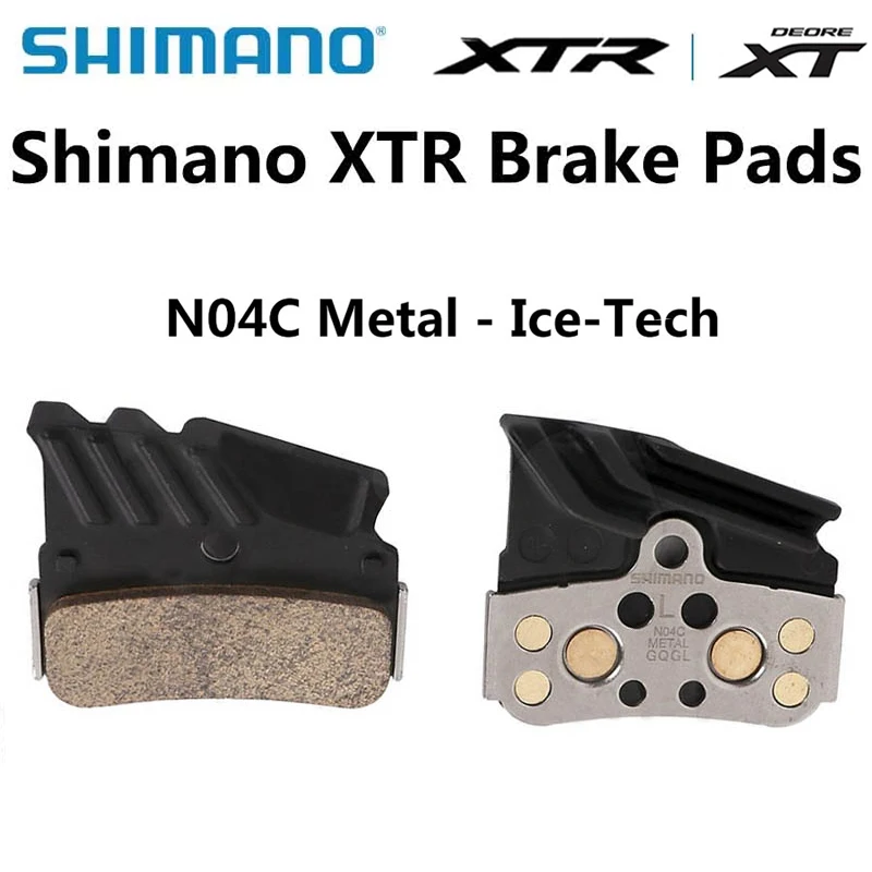 Shimano DEORE xt XTR D03S N03A N04C Resin Metal Disc Brake Pads Cooling Fin Ice Tech 4piston Brake Pad For mtb M7120 M8120 M9120